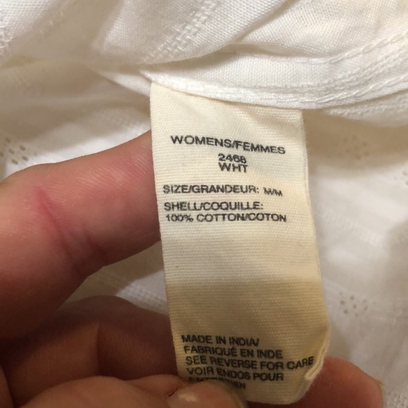 Woolrich button down white blouse size M - Picture 6 of 10